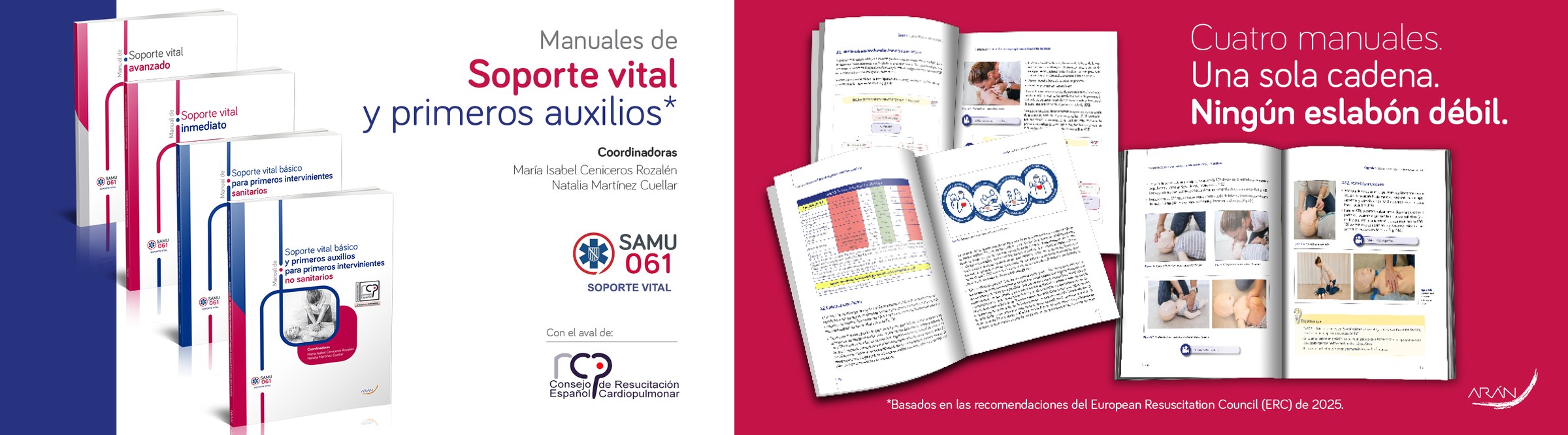 Manuales de Soporte Vital y primeros auxilios